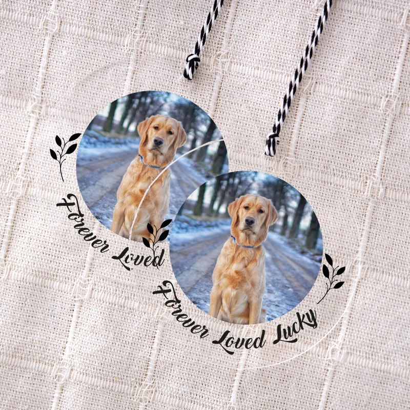 Personalised Pet Photo Christmas Ornament for Animal Lovers