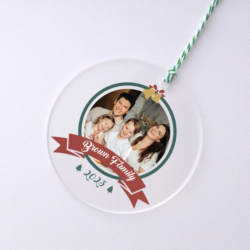 Personalized Transparent Family Ornament
