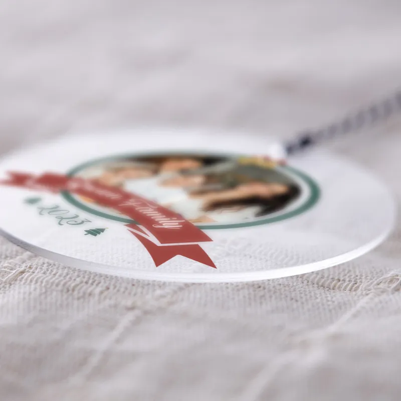 Personalized Transparent Family Ornament