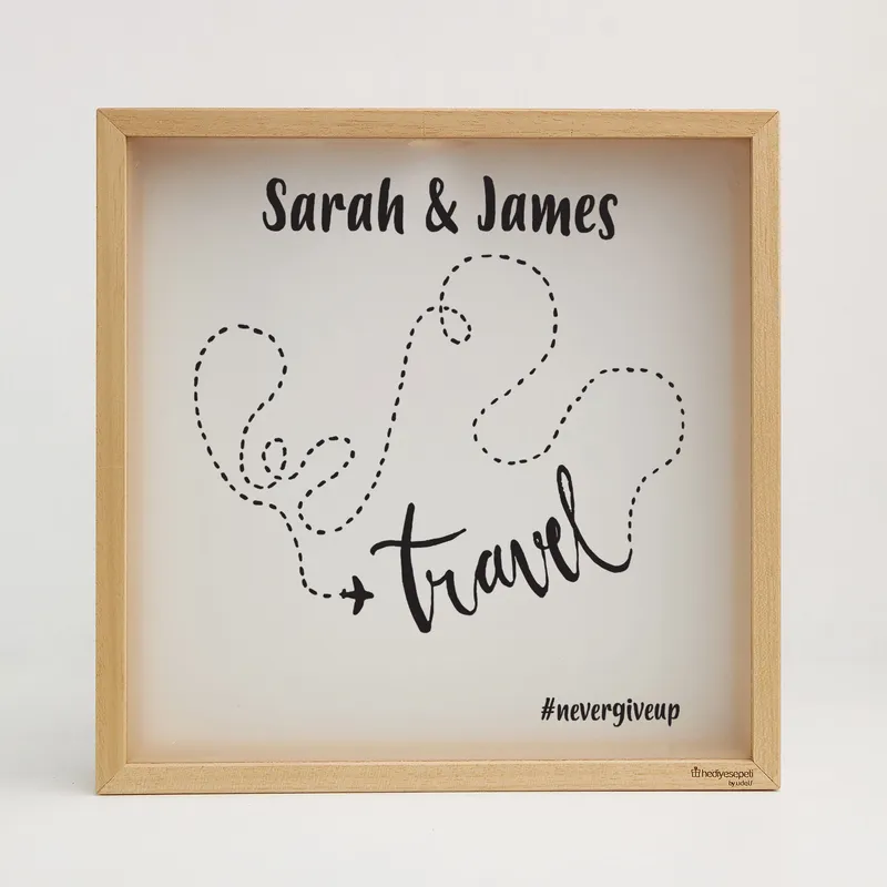 Personalized Travel Fund Box for Couples