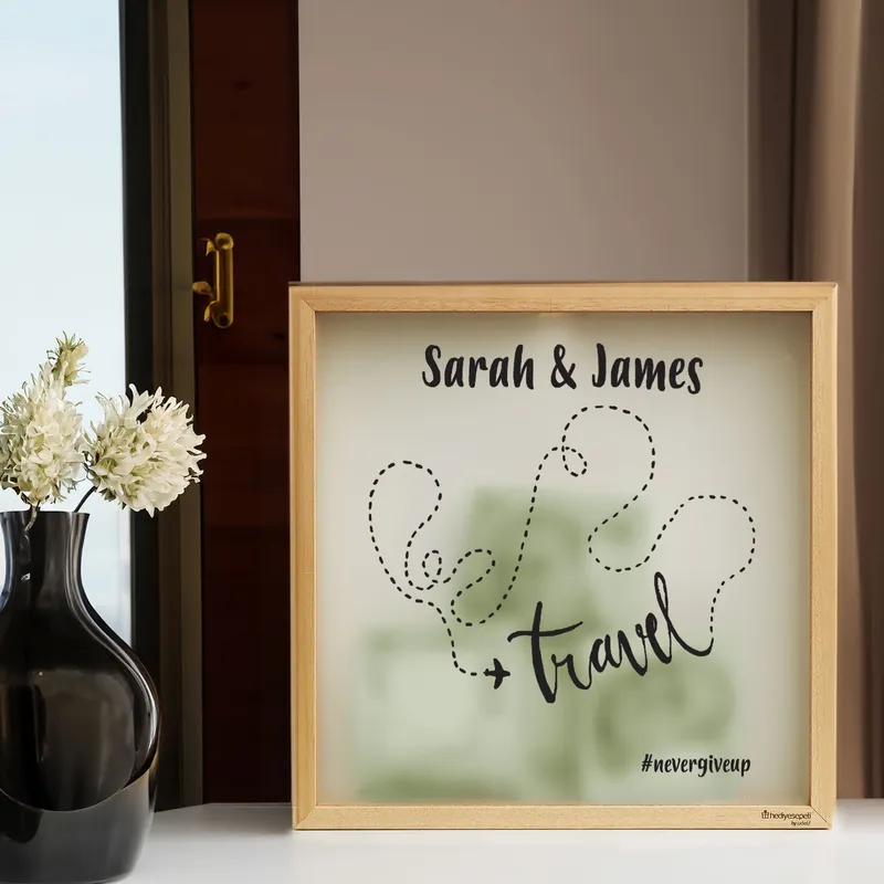 Personalized Travel Fund Box for Couples