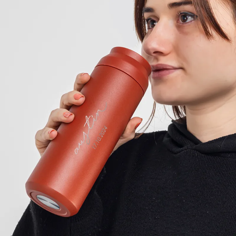 Personalized Travel Mug Gifts for Anniversary - 17 fl oz Stainless Steel Insulated Travel Mugs