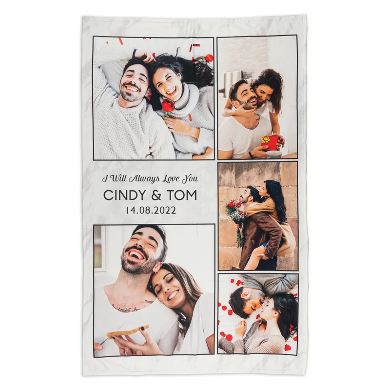 Personalized TV Blanket with Photo - Single Sized Blanket
