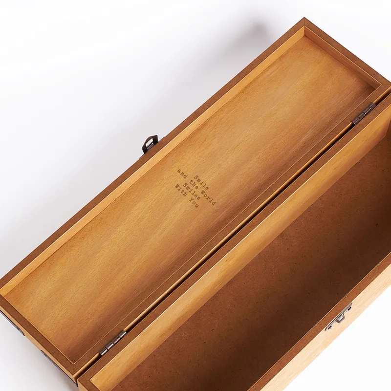 Personalised Vineyard Design Wine Box with Custom Message