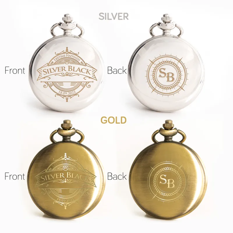 Personalized Vintage Designed Pocket Watch