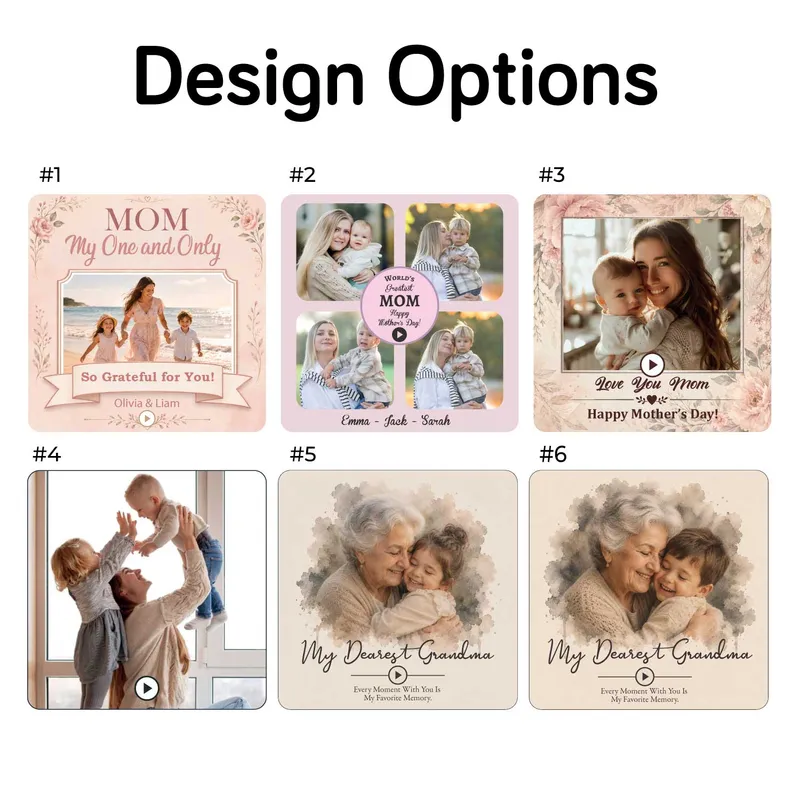 Personalized Voice Recording Photo Magnet Gift for Mom