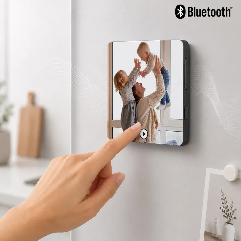 Personalized Voice Recording Photo Magnet Gift for Mom