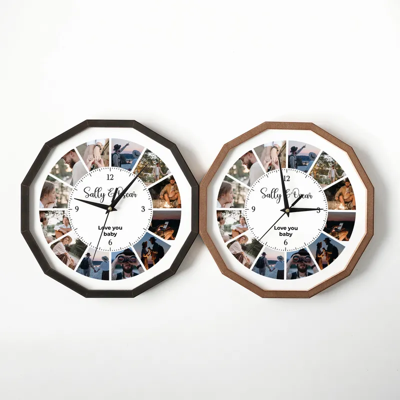 Personalized Wall Clock with Custom Photos