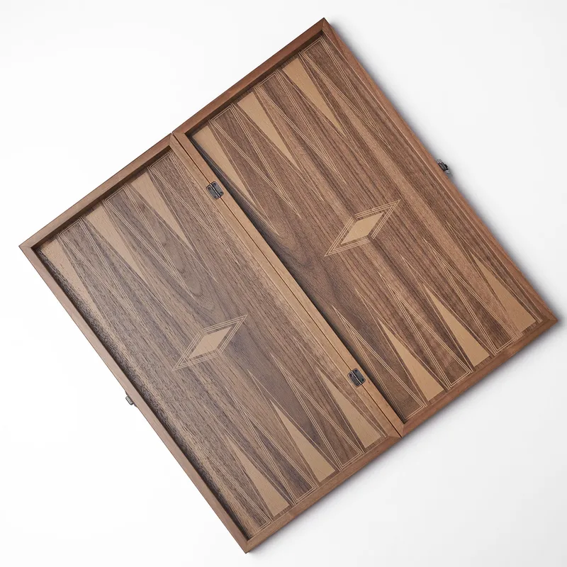 Personalized Walnut Backgammon Set for Men