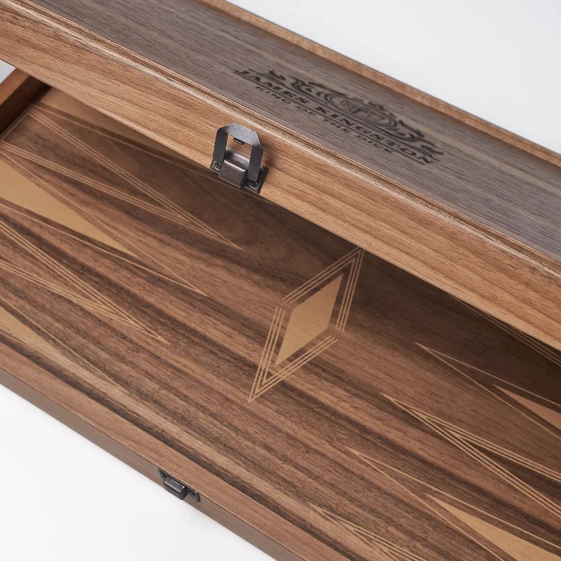 Personalized Walnut Backgammon Set for Men