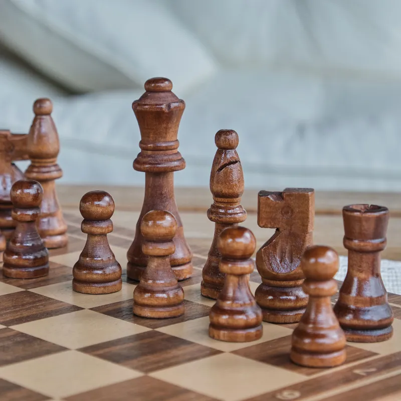 Personalized Walnut Square Chess Board