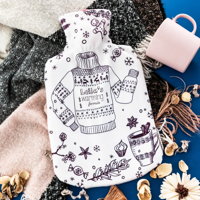 Personalised Hot Water Bottle for Warmth and Comfort