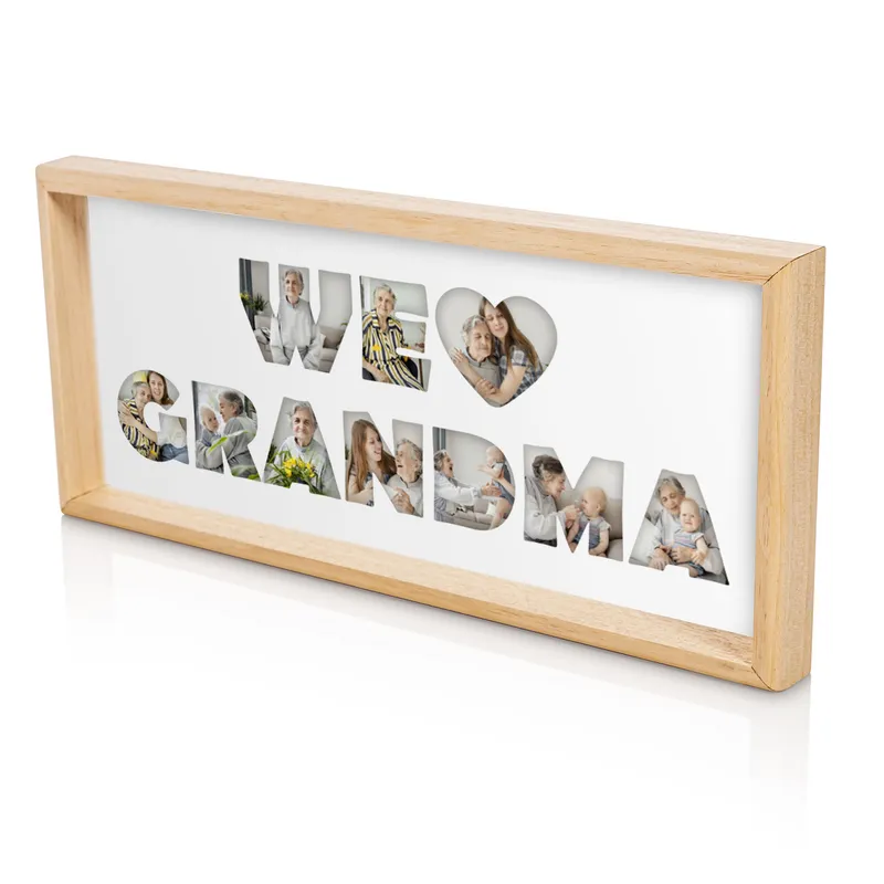 Personalized We Love Grandma & Grandpa Photo Frame
