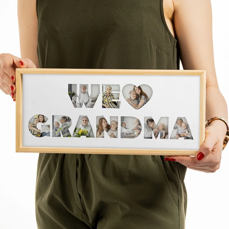 Personalized We Love Grandma & Grandpa Photo Frame