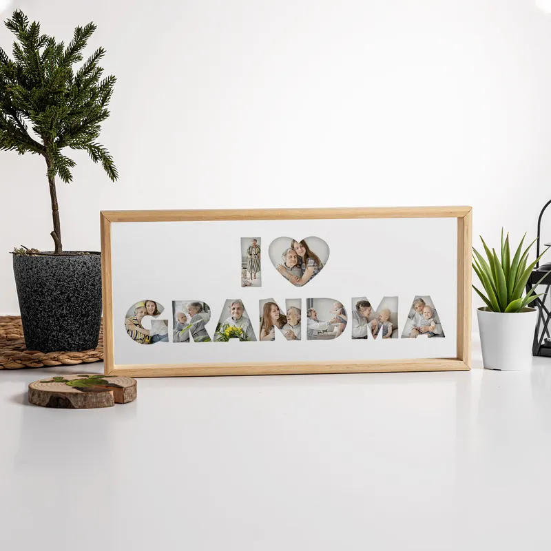 Personalized We Love Grandma & Grandpa Photo Frame