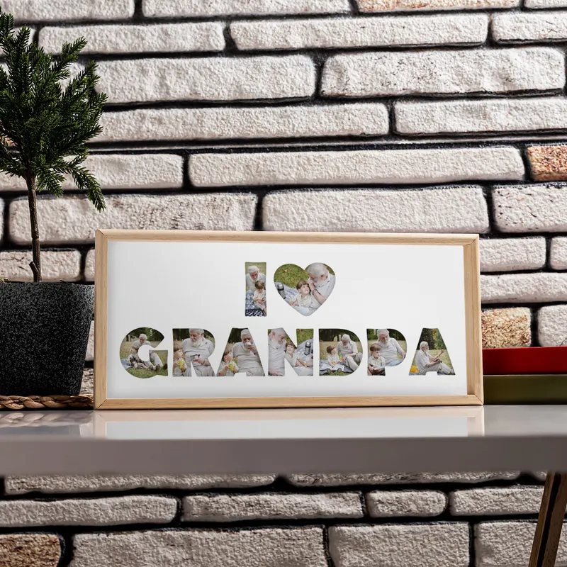 Personalized We Love Grandma & Grandpa Photo Frame
