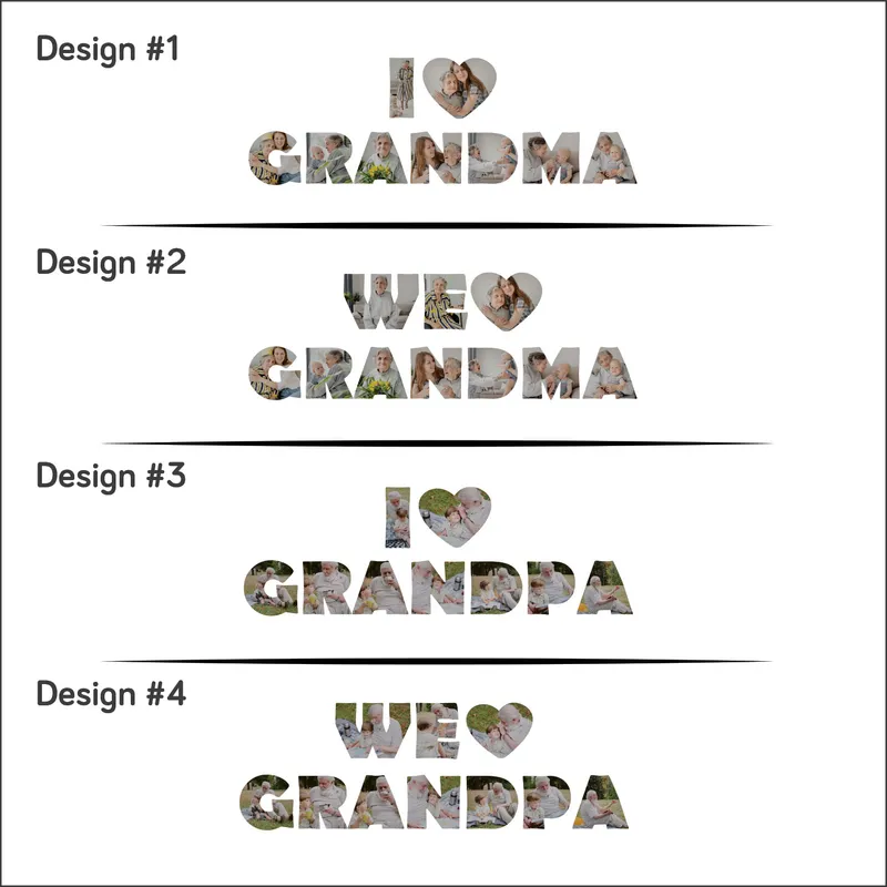 Personalized We Love Grandma & Grandpa Photo Frame