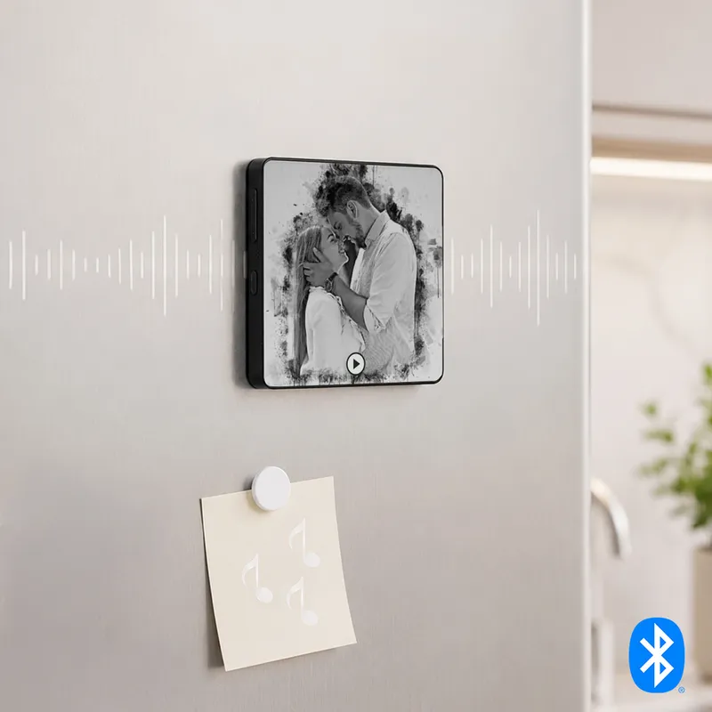 Personalized Wedding Photo Music Player Magnet Gift