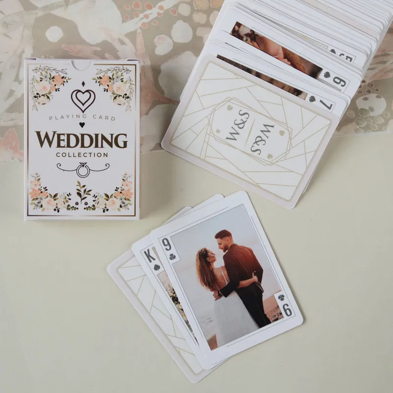 Personalised Wedding Photo Playing Cards Gift