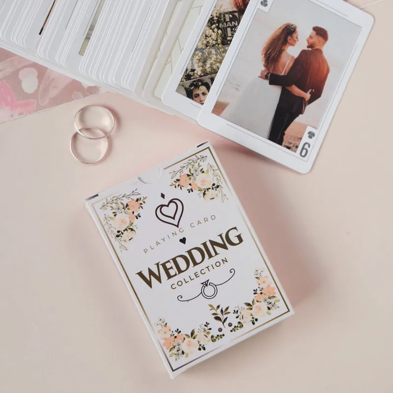 Personalised Wedding Photo Playing Cards Gift