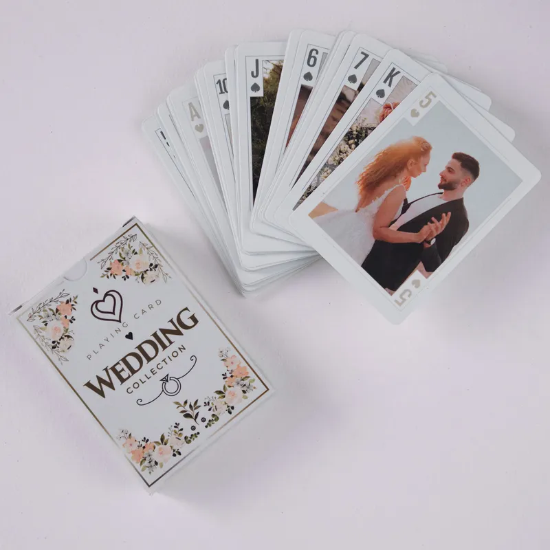Personalised Wedding Photo Playing Cards Gift