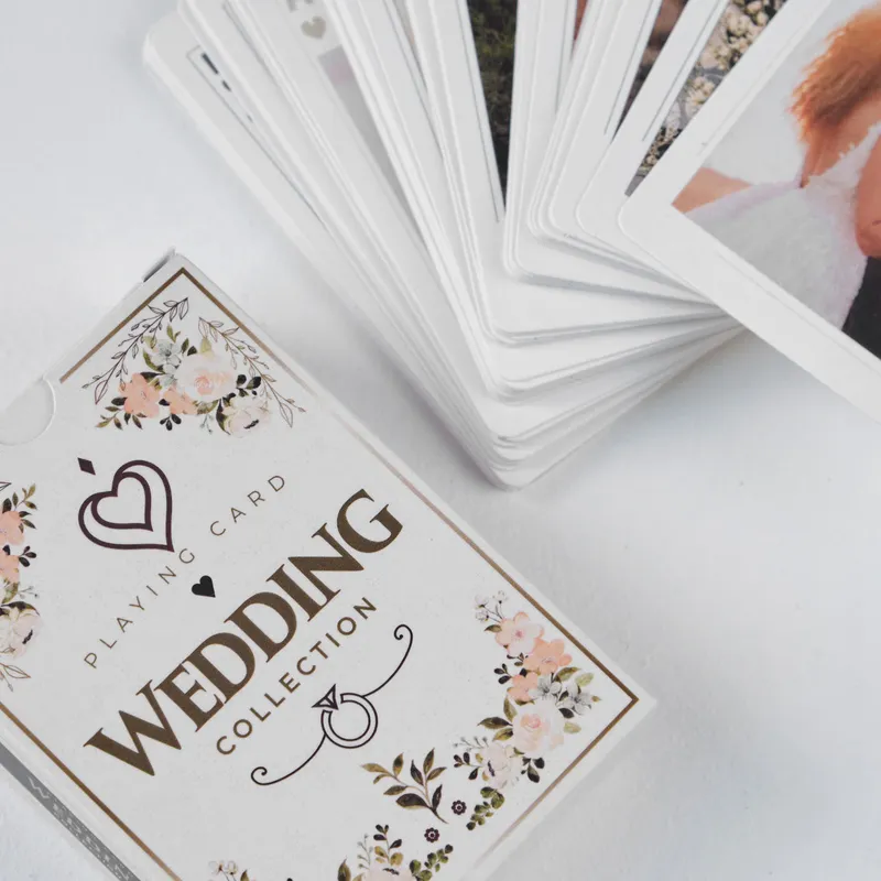 Personalised Wedding Photo Playing Cards Gift