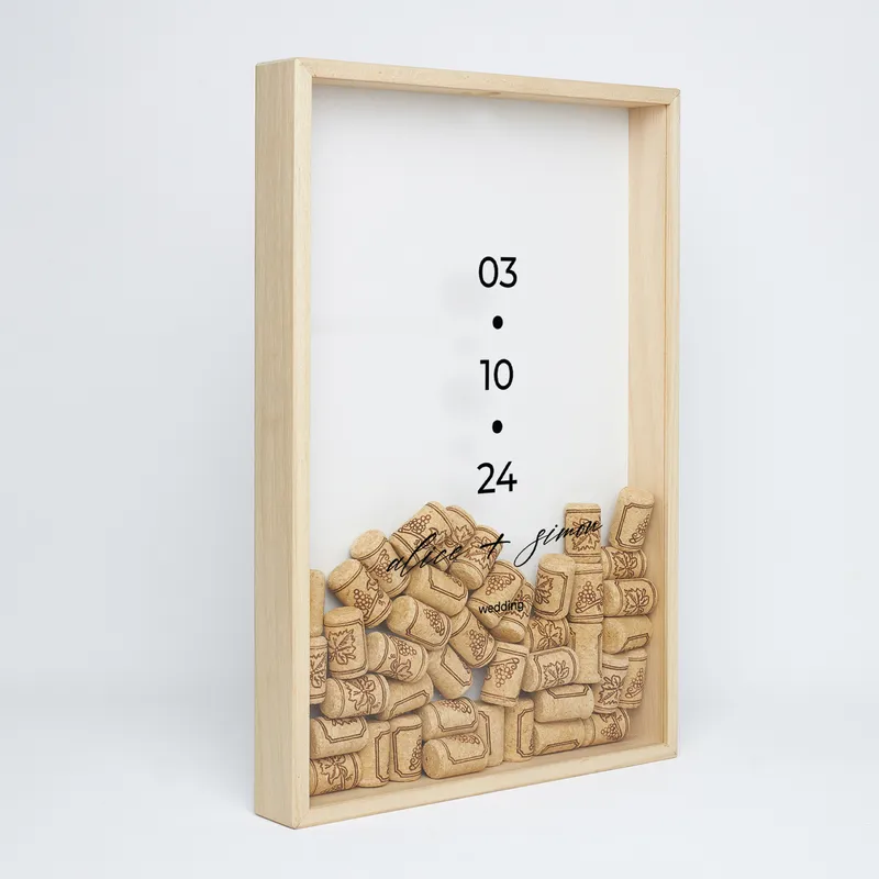 Personalised Wedding Wine Cork Collector Box
