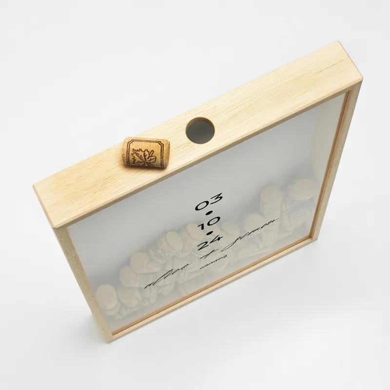 Personalised Wedding Wine Cork Collector Box