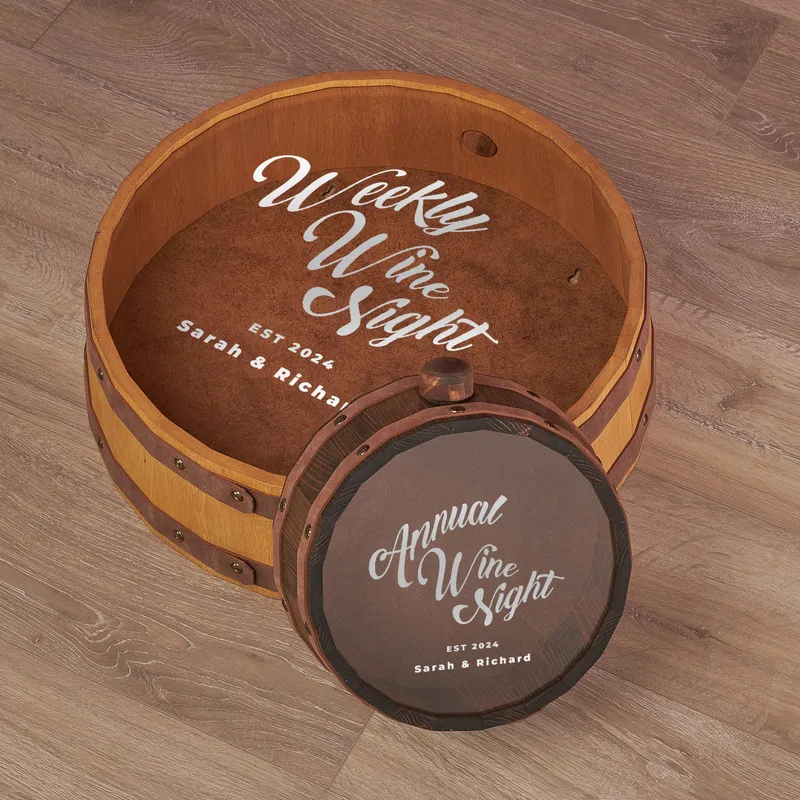 Personalized Weekly and Annual Wine Cork Collection Box