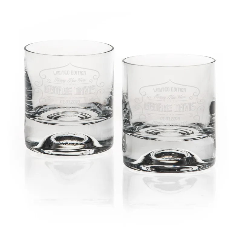 Personalized Whiskey Glass  - Custom Set of 2