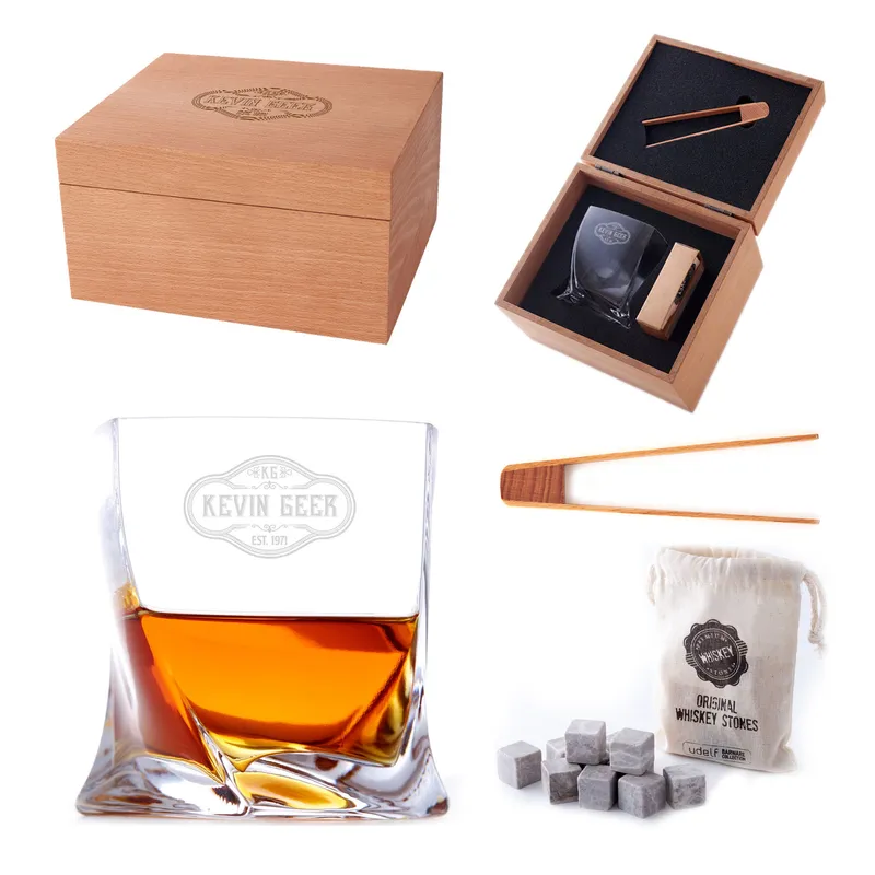 Personalized Whiskey Glass Set