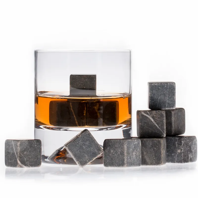 Personalized Whiskey Stones Set in Premium Wooden Box