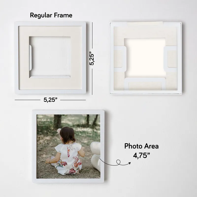 Personalized White Photo Frame Set of 4