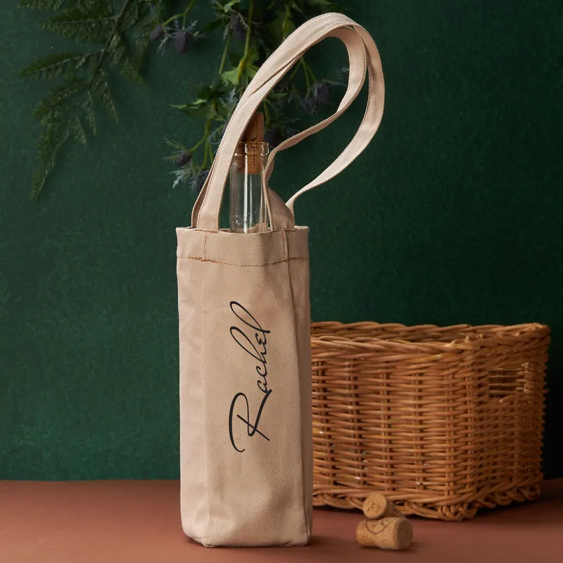 Personalized Wine Bottle Gift Bag