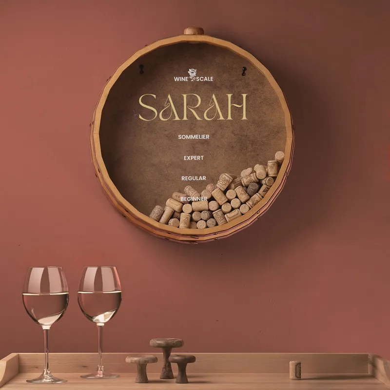 Personalised Wine Cork Scale Keepsake Box