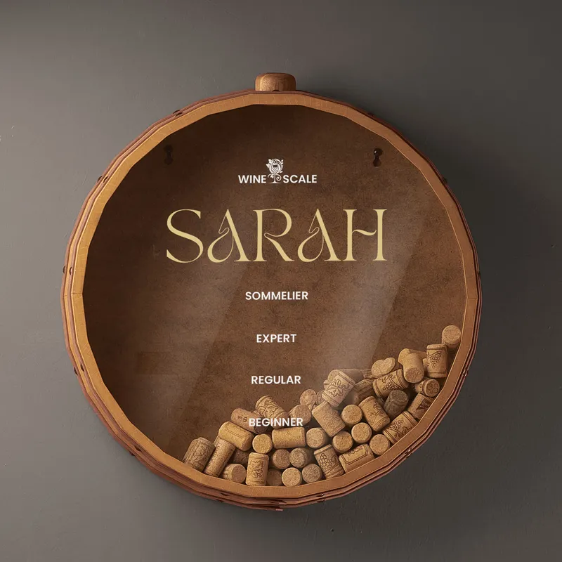 Personalised Wine Cork Scale Keepsake Box