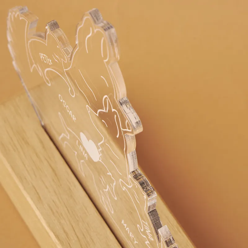 Personalized Wolf Family Decorative LED Lamp