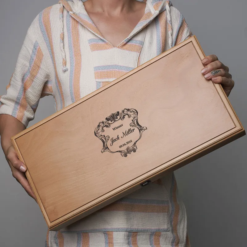 Personalized Wooden Backgammon Set for Dad or Friend