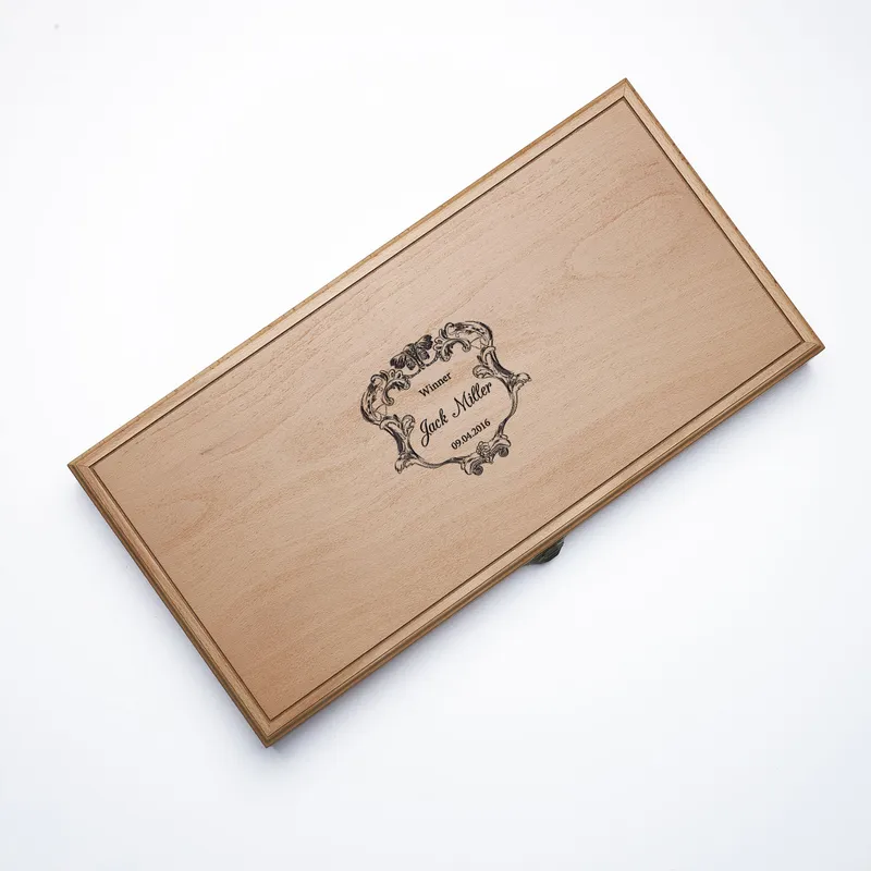 Personalized Wooden Backgammon Set for Dad or Friend