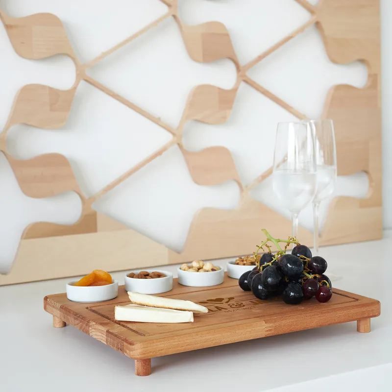 Personalized Wooden Breakfast Tray for Couples