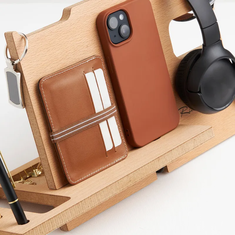 Personalized Wooden Desktop Organizer