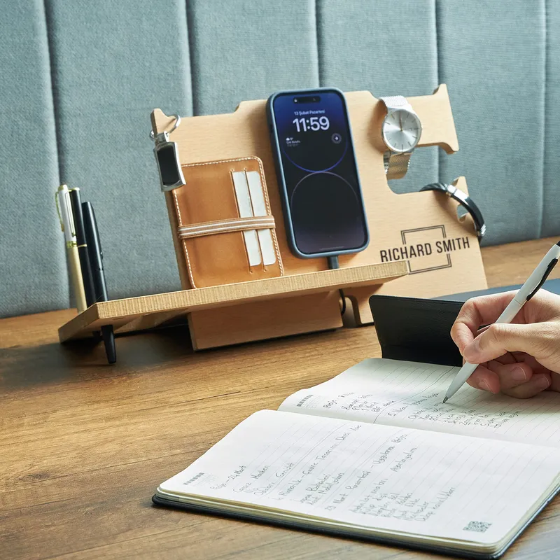 Personalized Wooden Desktop Stand