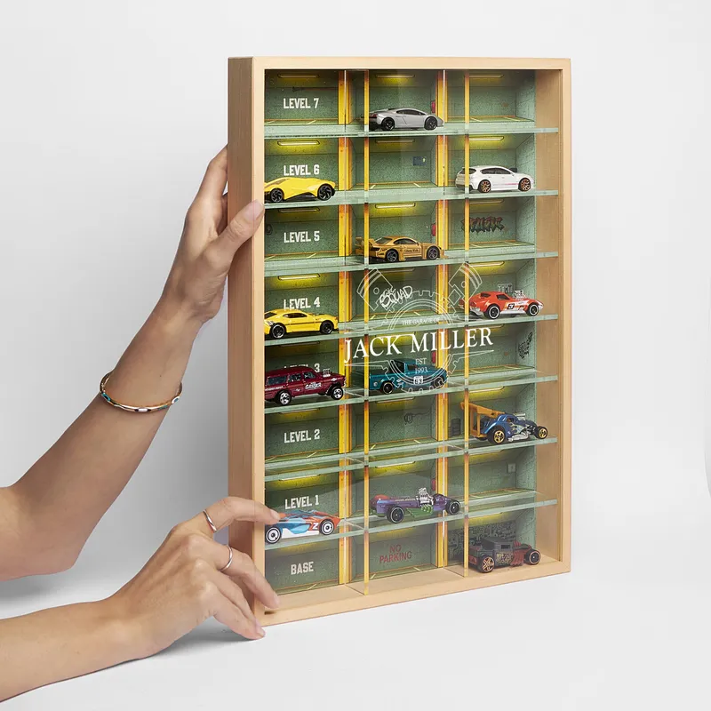 Personalised Wooden Garage Car Display Shelf