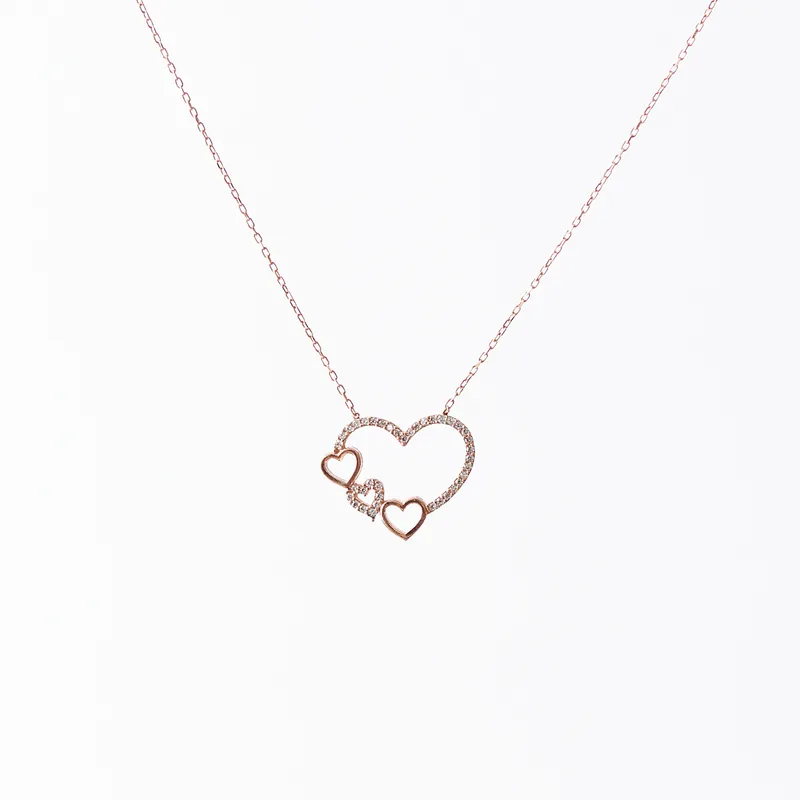 Personalized Wooden Gift Box with Heart Necklace and Flower Bouquet