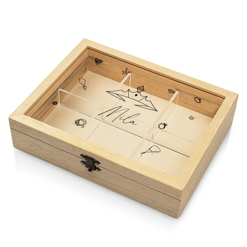 Personalized Wooden Jewelry Box