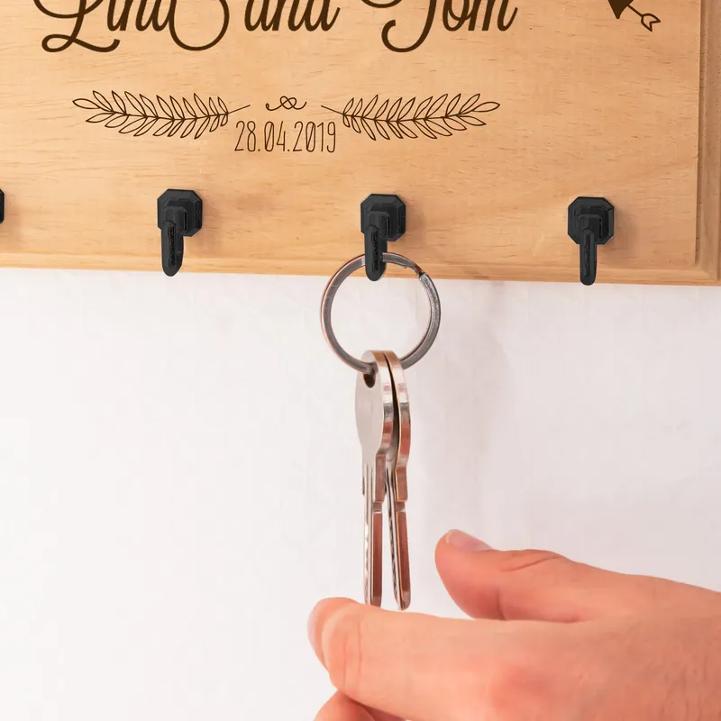 Personalized Wooden Key Holder