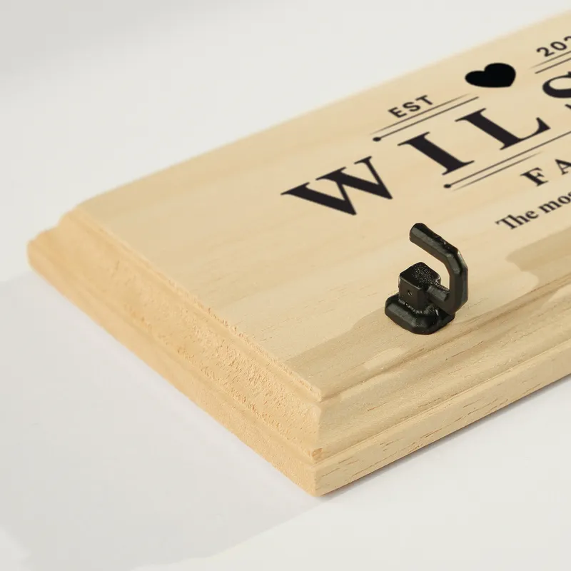 Personalized Wooden Key Holder for Wall