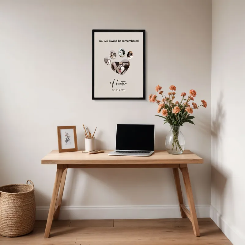 Personalized Wooden Pet Memory Frame Keepsake