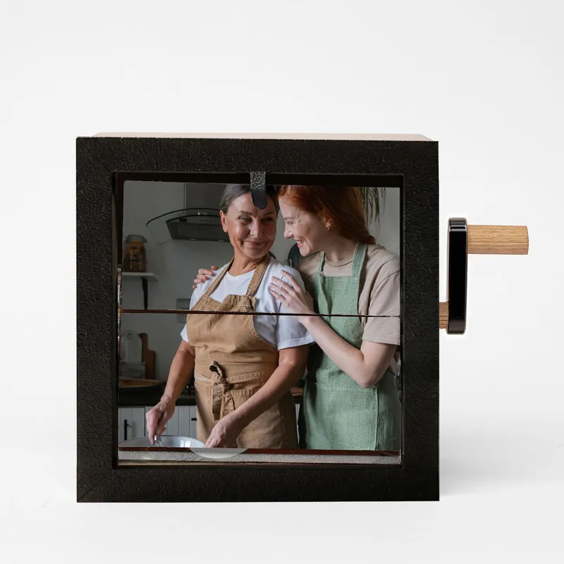 Personalized Wooden Photo Flipbook for Mom