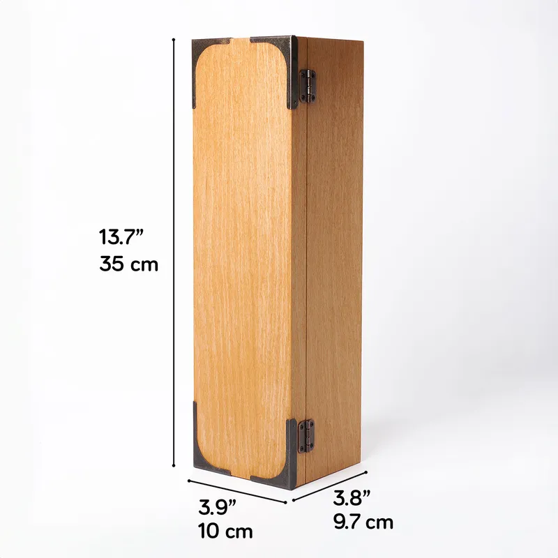 Personalised Wooden Wine Box with Custom Name Engraving